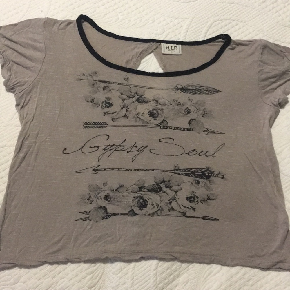 Graphic cropped T-shirt S “gypsy soul”